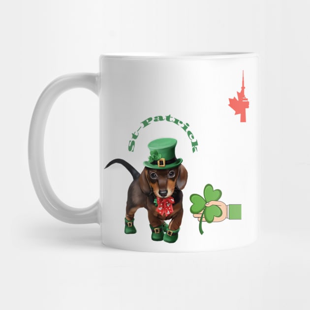 St Patrick Day With A Dog Hat, Cute Dog KlubNocny by KlubNocny